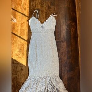windsor lacey white dress